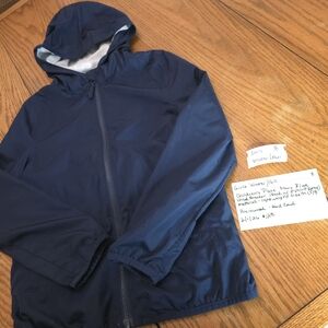Old Navy Girls' Dark Blue Hooded Raincoat